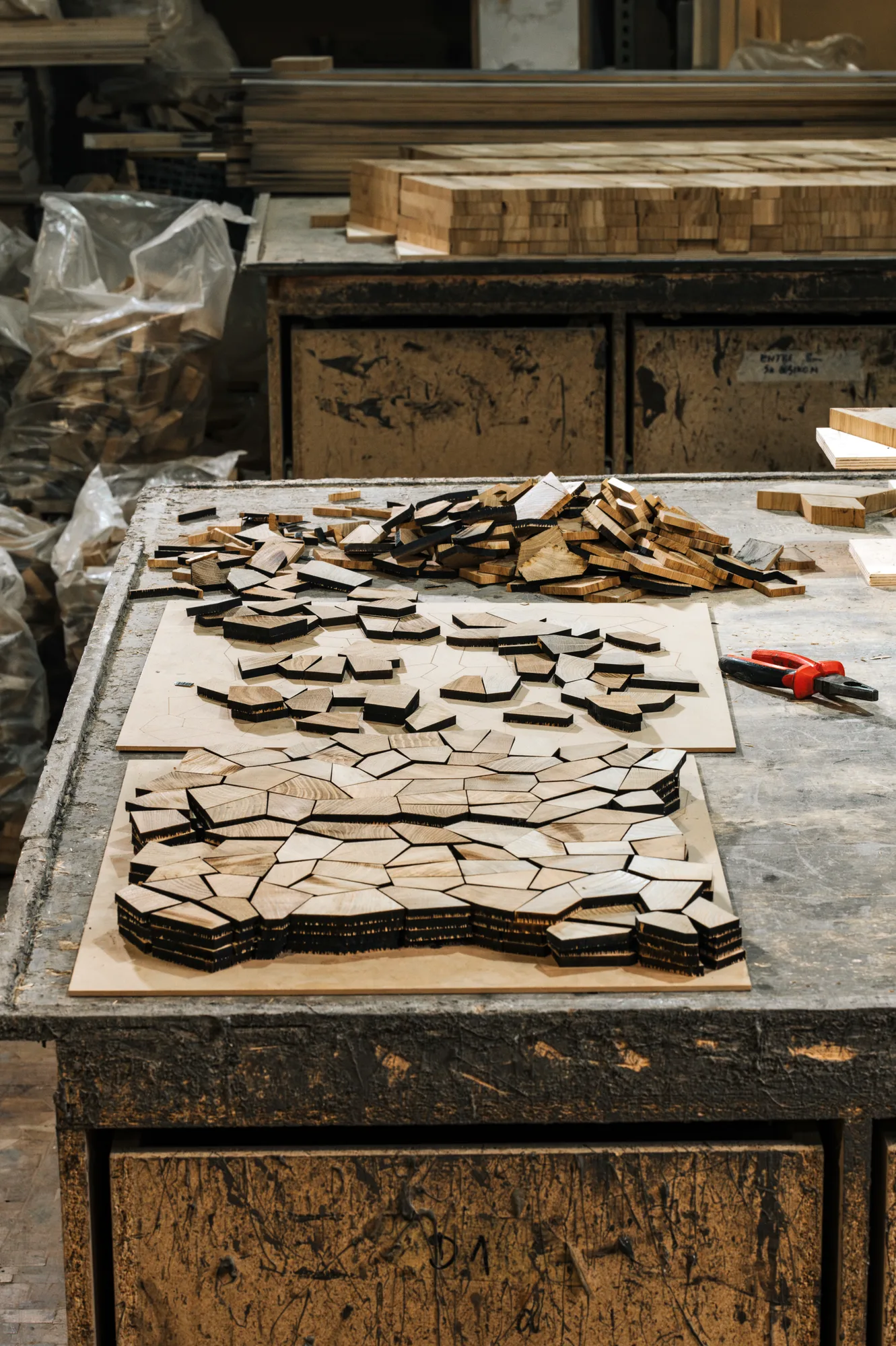 Opus being made in the OscarOno atelier