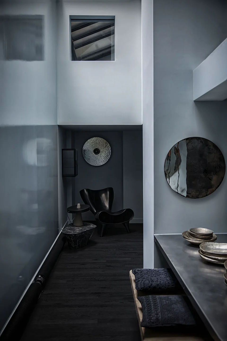 Oscarono Shou Sugi Ban - Collection Classics - Finish Rocher Charbon - Project Gallerie LSD - Paris