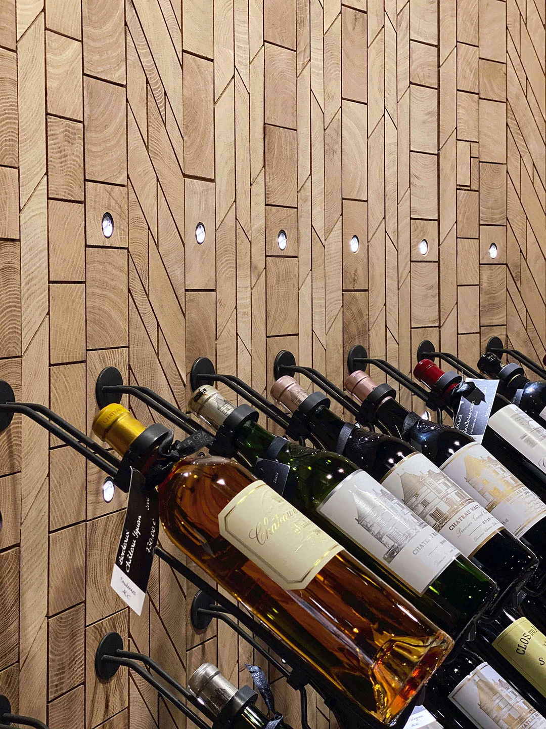 Forêt on the bottle wall at La Grande Épicerie, Paris