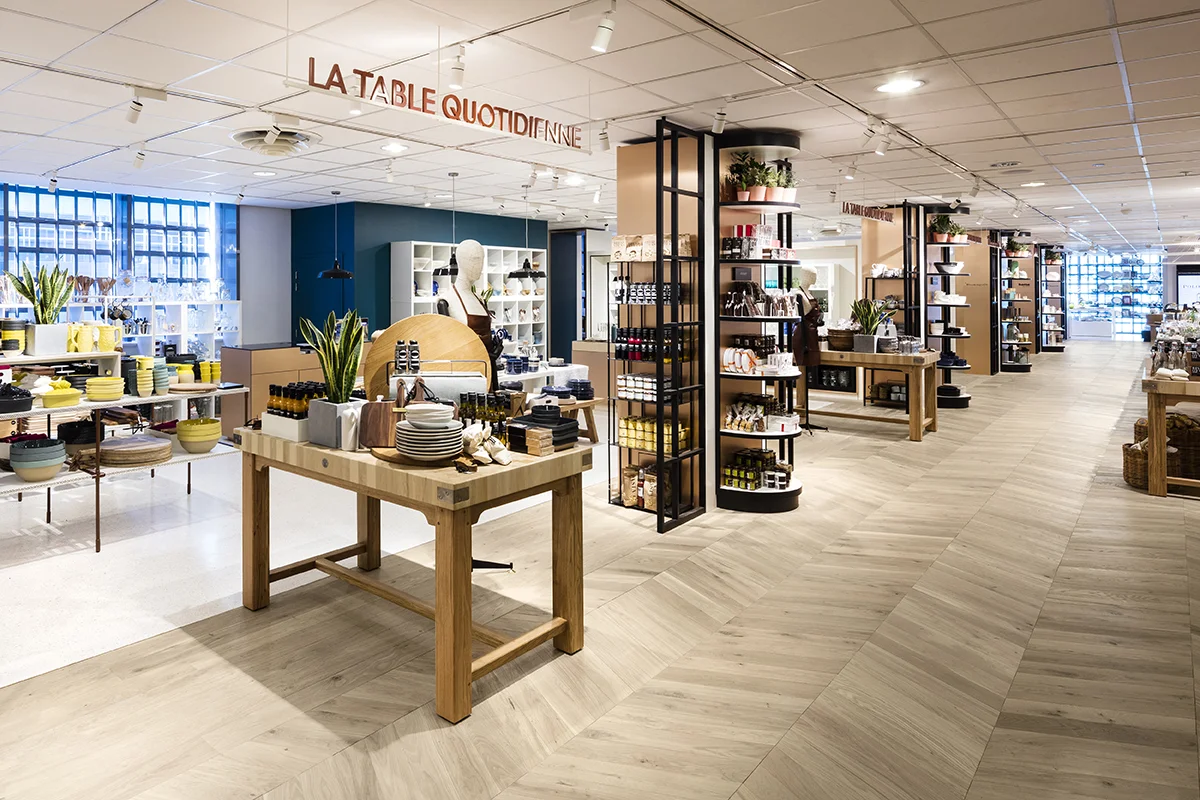 Oscarono Retail, Collection Basics, Finish Naturel, Project Printemps Haussman