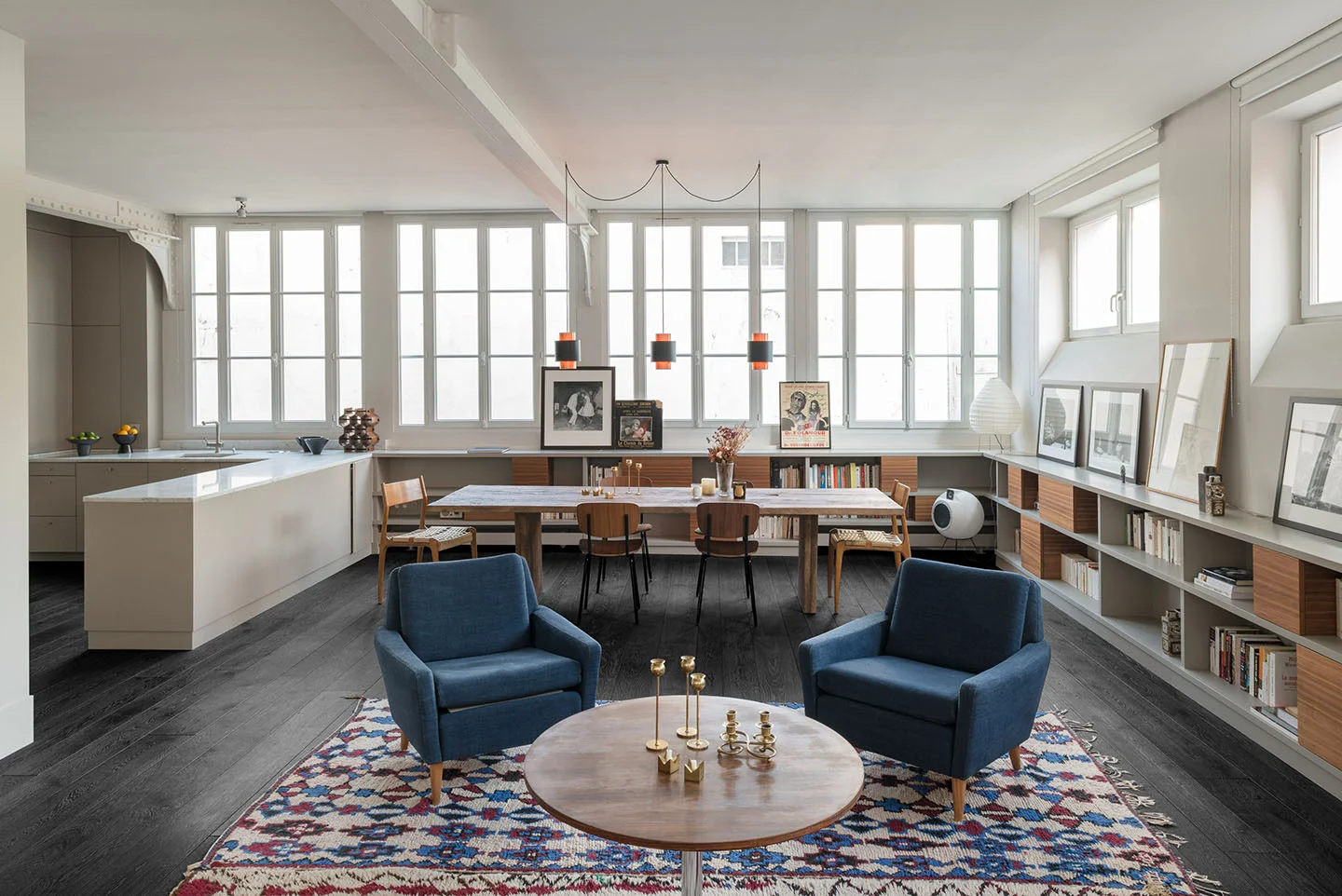 Oscarono Shou Sugi Ban - Collection Classics - Finish Rocher Noir - Project Private Appartment, Designer Annie Pate Amelie Saule