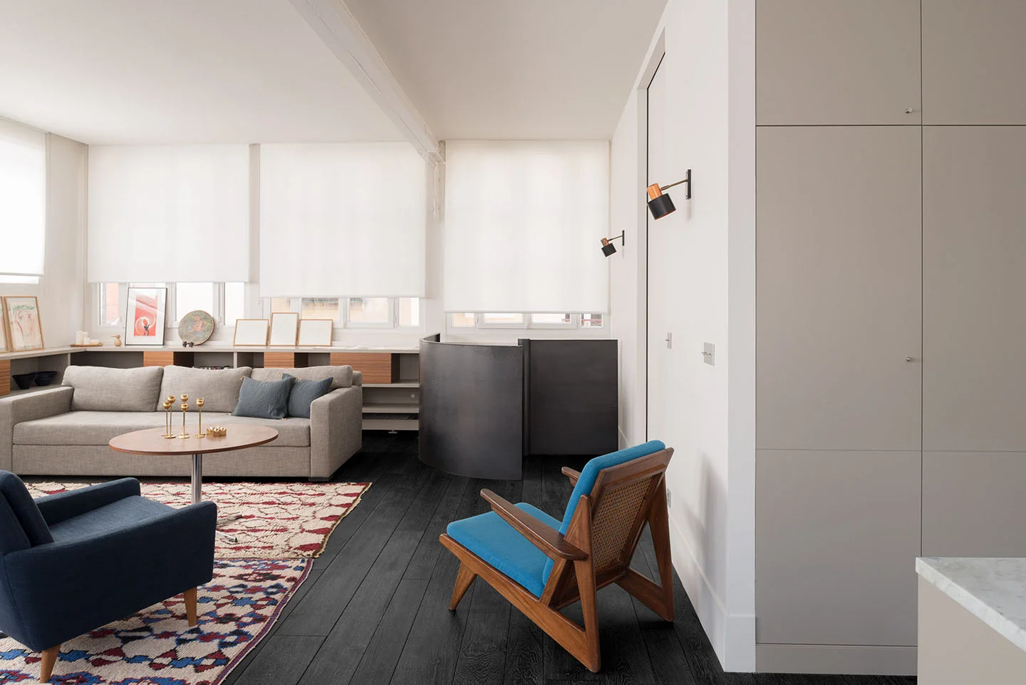 Oscarono Shou Sugi Ban - Collection Classics - Finish Rocher Noir - Project Private Appartment, Designer Annie Pate Amelie Saule