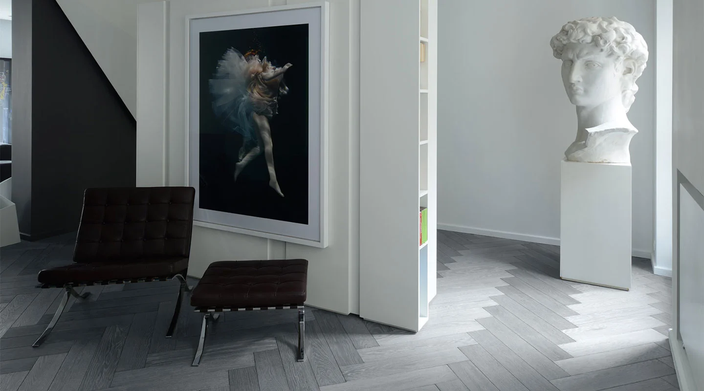 oscarono herringbone collection classics finish rocher bleu gris project frederic chane paris