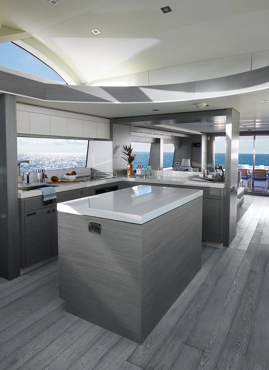 Oscarono Luxury - Collection Classics - Finish Rocher Bleu-Gris - Project Yacht Hatteras Miami