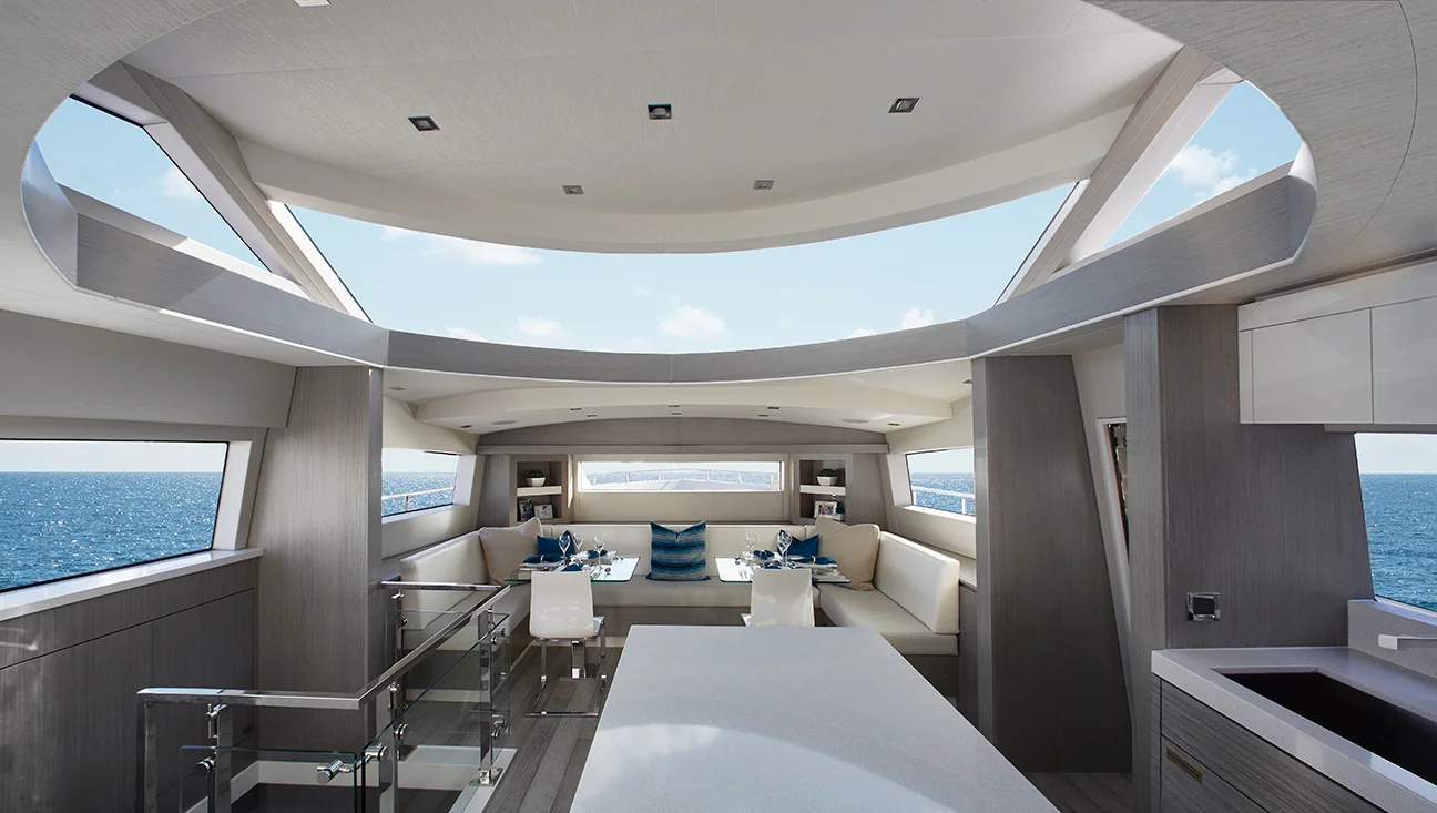 Oscarono Luxury - Collection Classics - Finish Rocher Bleu-Gris - Project Yacht Hatteras Miami