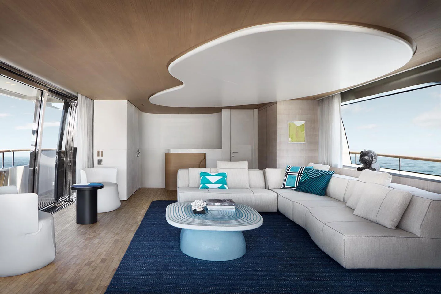 oscarono foret endgrain collection raphael navot yacht sanlorenzo bismut architecture sd118