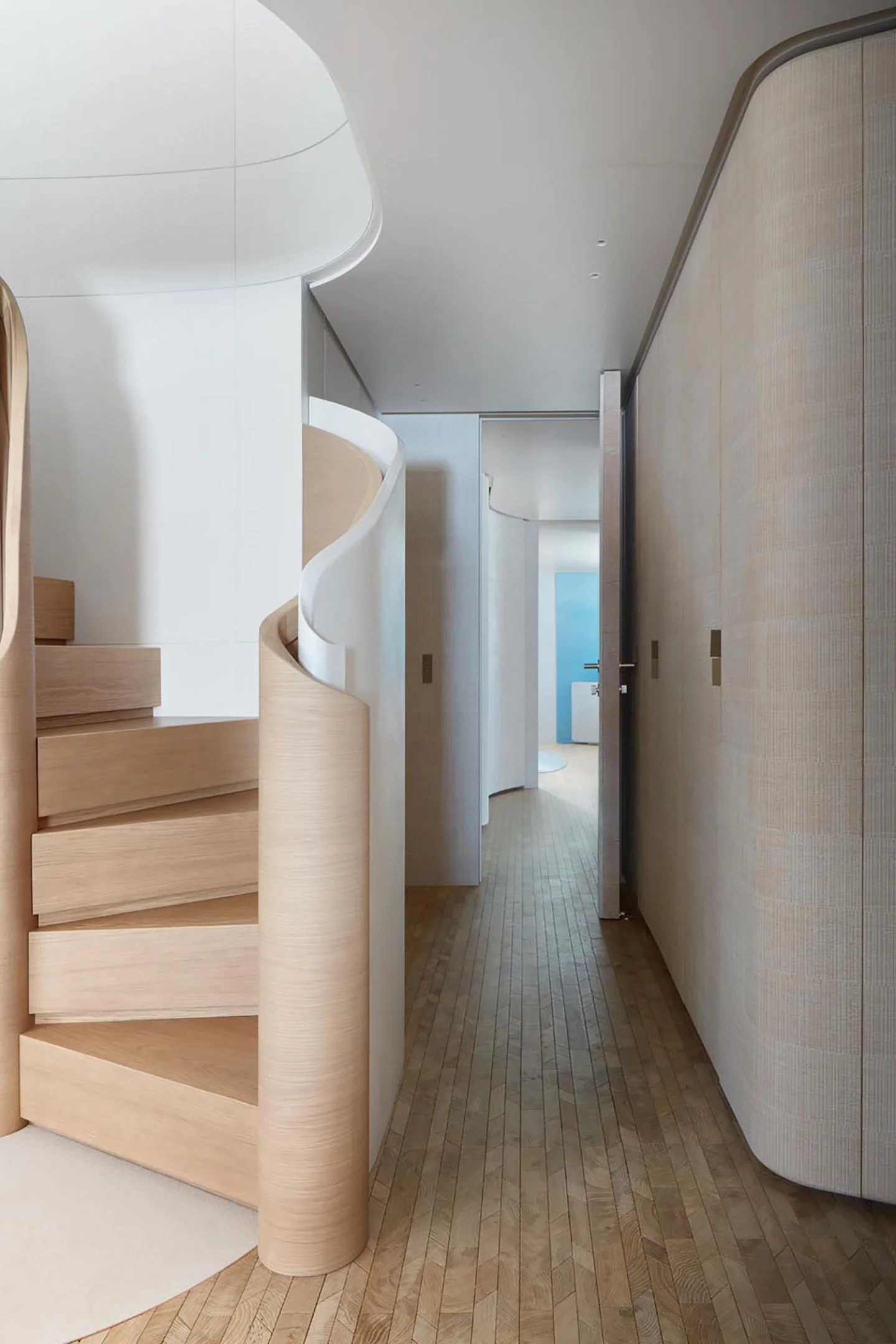 oscarono foret endgrain collection raphael navot yacht sanlorenzo bismut architecture sd118