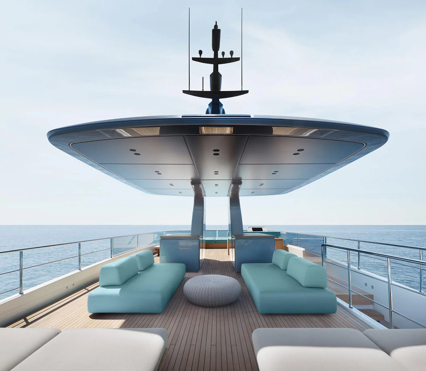 oscarono foret endgrain collection raphael navot yacht sanlorenzo bismut architecture sd118