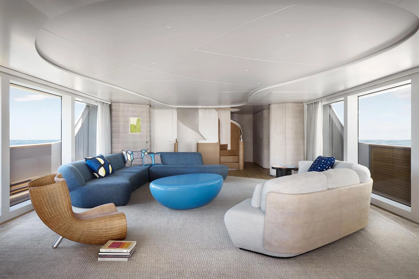 oscarono foret endgrain collection raphael navot yacht sanlorenzo bismut architecture sd118