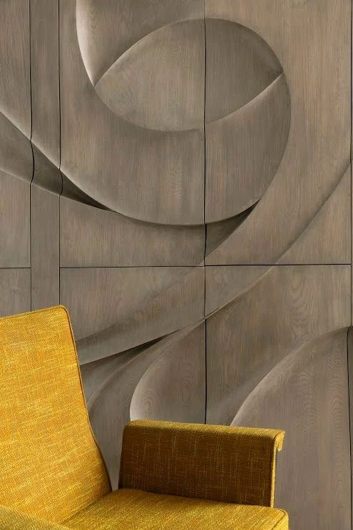 OM Townhouse, New York, organic sculpted door detail