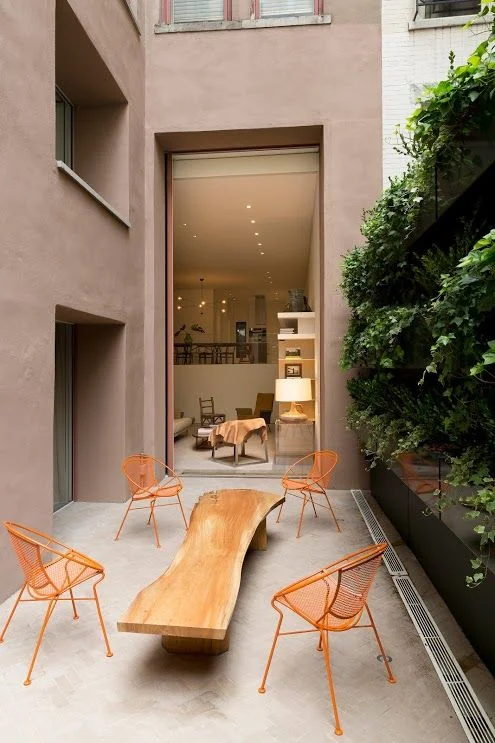OM Townhouse, New York, courtyard garden