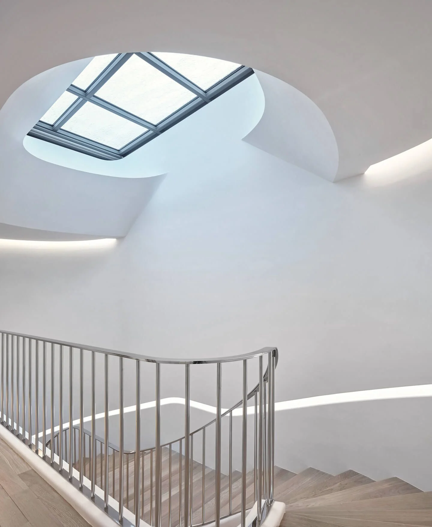Dior, Paris, stairwell skylight