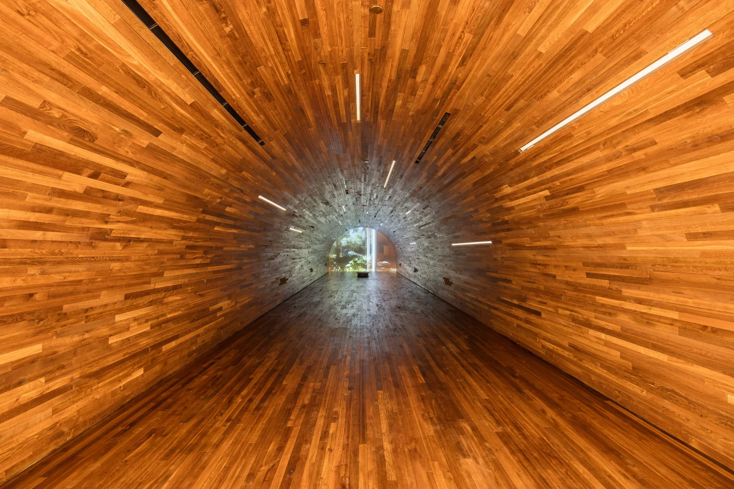 Jardim, New York, wood tunnel