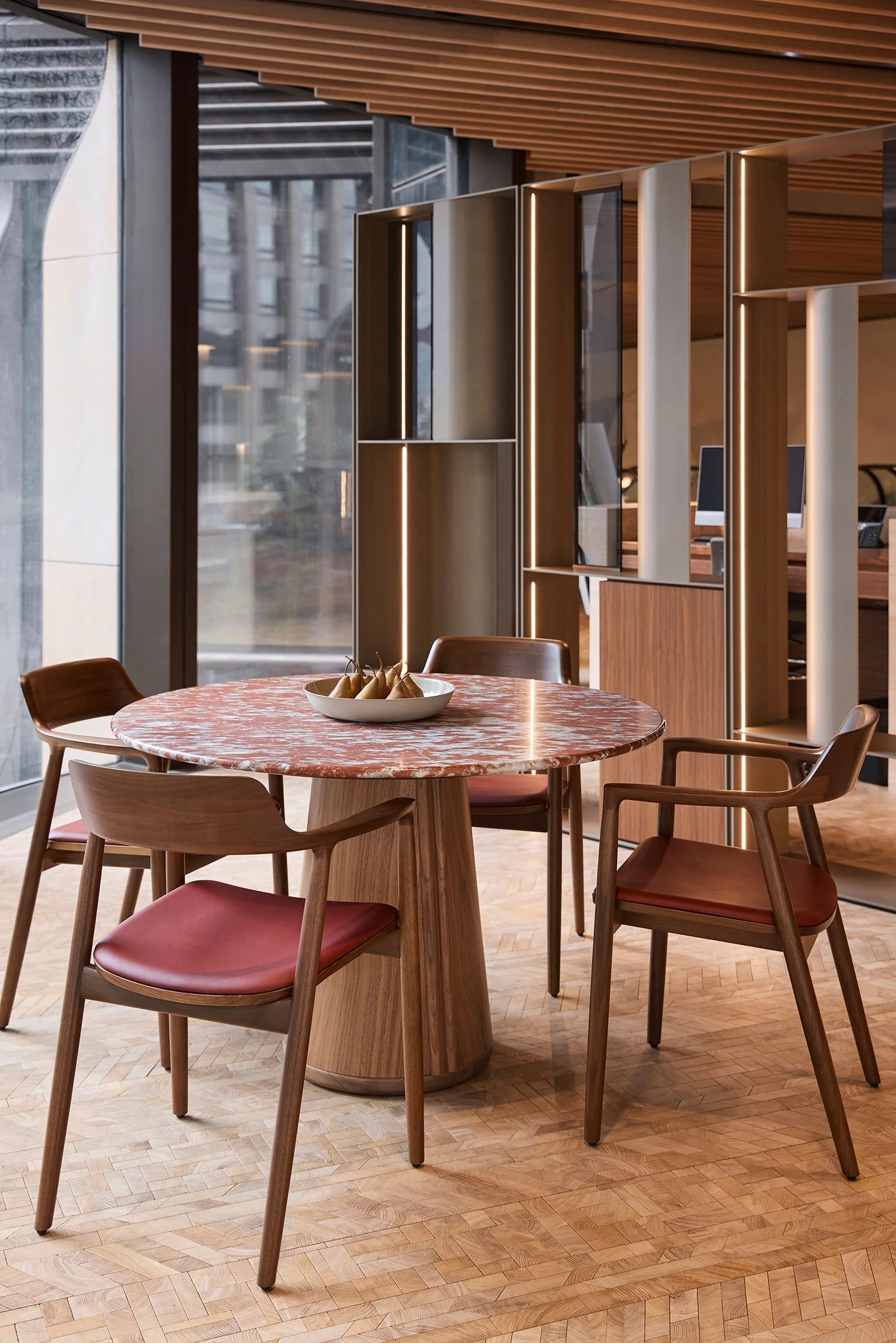 Parkline Place, Sydney, lobby seating