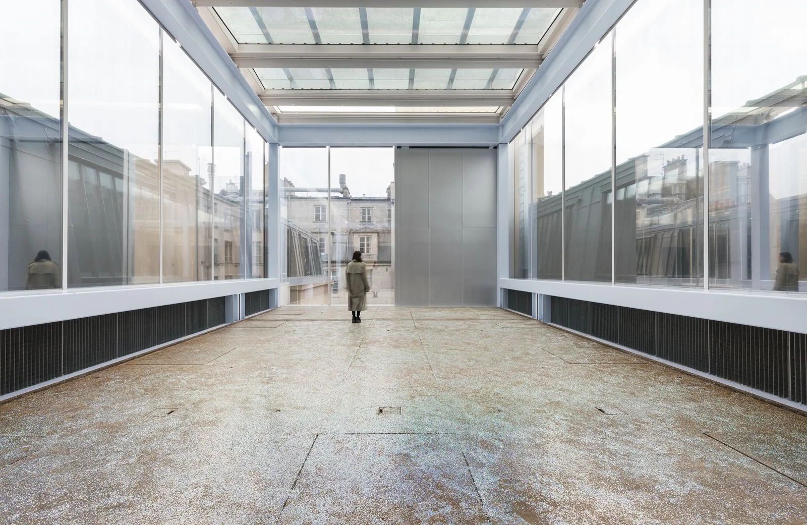 Lafayette Anticipations, Paris, exhibition space wood floor
