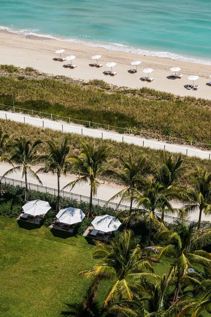 The Surf Club, Miami, Surfside, oceanfront aerial