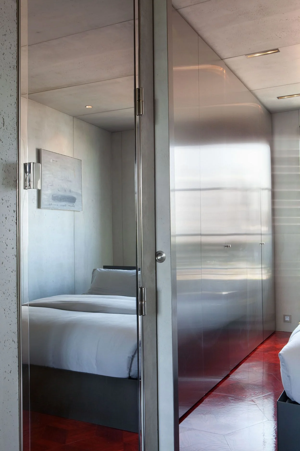 Private Apartment, Paris, bedroom steel door
